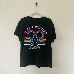 Disney Black Tee with Vibrant Logo